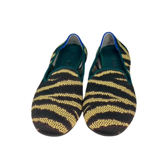 Rothy’s The Loafer Chai Zebra Print Shoes Women’s Size 7.5 Slip On Flats - Picture 4 of 10